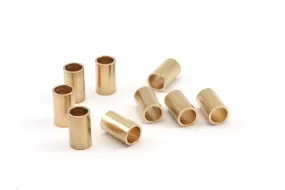 50 Raw Brass Industrial Tube Findings, (12x7mm) Y158