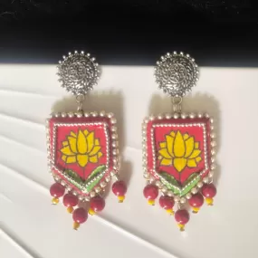 Braze Handpainted Red (Earrings)