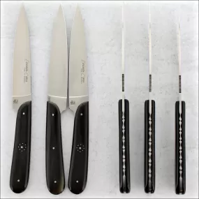 Eleganza Corsa Steak Knives - Dark Horn Tip - Set of 6