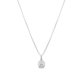 Love Token Necklace Square | Silver