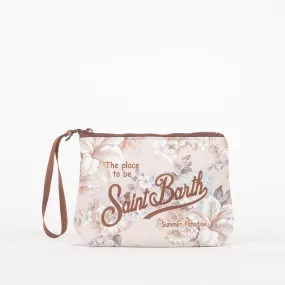 Mc2 Saint Barth pochette aline flower card beige