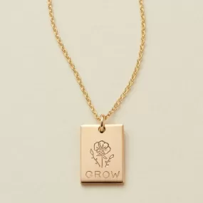 Mini Zoe Rectangle Necklace