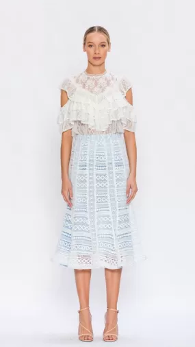 Olivia Lace A Line Midi Skirt