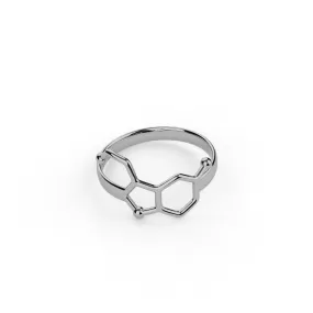 serotonin ring | 14K solid white gold