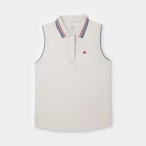 Sleeveless Pique Polo