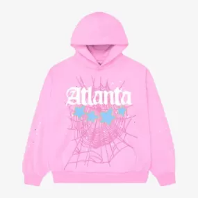 Sp5der 'OG Web Atlanta' Pullover Hoodie Pink SS23