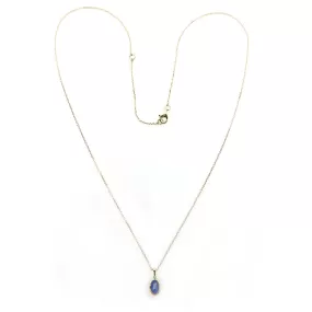 Sumba Oval Sapphire Pendant Necklace