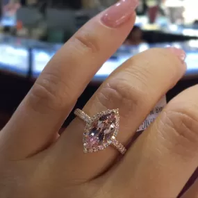 The Marquise Morganite Ring