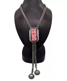 【USA輸入】ヴィンテージ SELRO ピンクフラワー ネックレス/Vintage SELRO Pink Flower Necklace